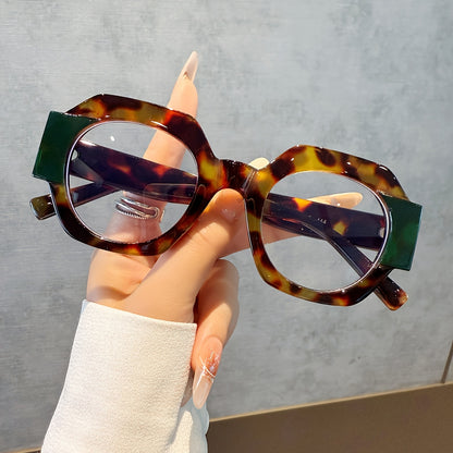 Ohemado Retro Flat-Top Round Designer Sunglasses