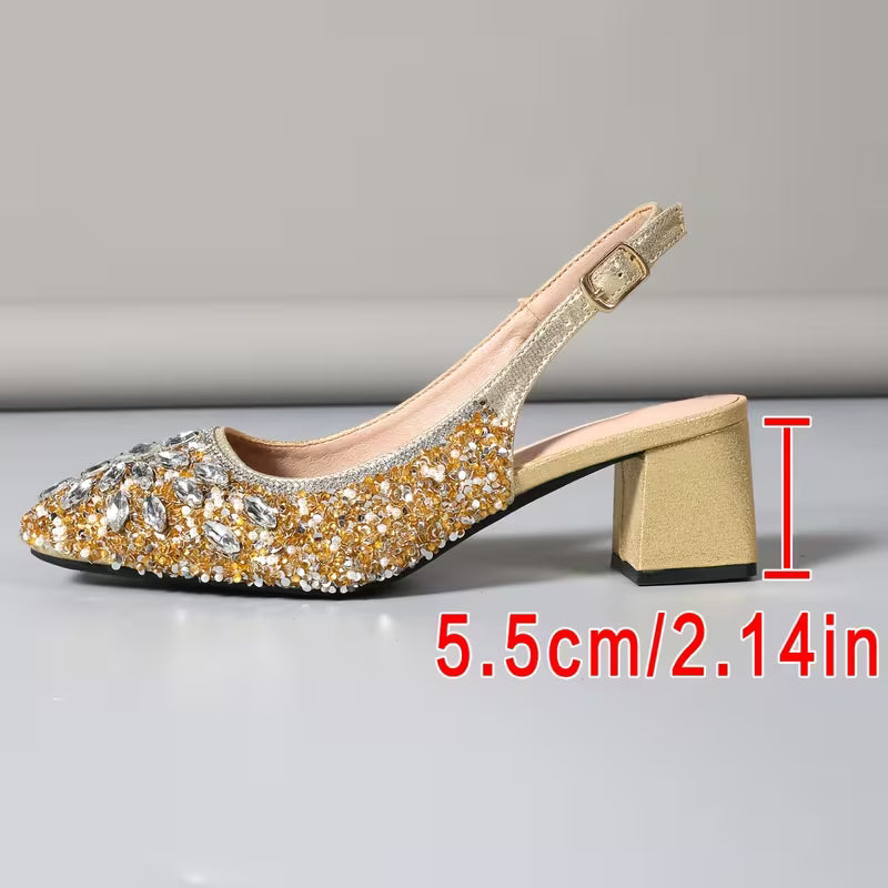 Luxurious Rhinestone Sandals