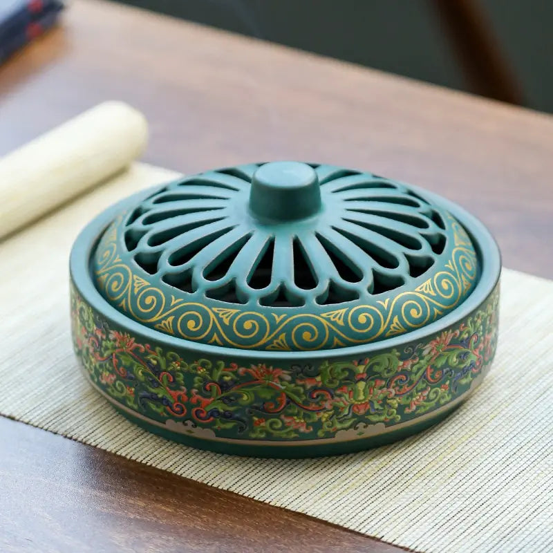 Enamel Ceramic Incense Coil Burners