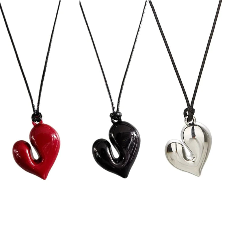 Irregular Heart Pendant Necklaces