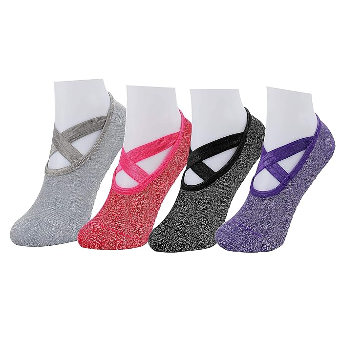 FlexFit Cross Strap Dance Socks