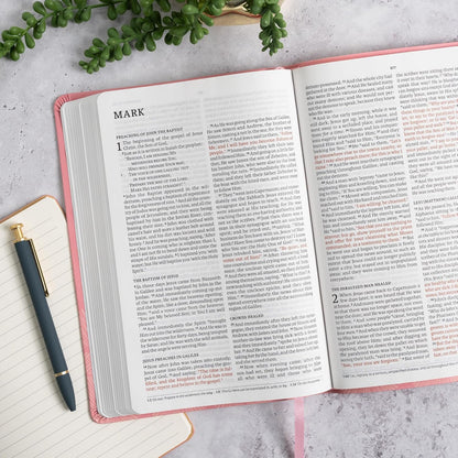 NASB Leathersoft Thinline Large Print Bible