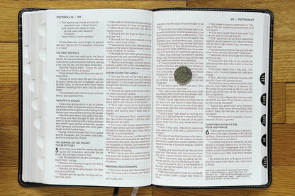 NASB Leathersoft Thinline Large Print Bible