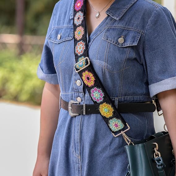 Retro Adjustable Woven Bag Straps