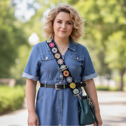 Retro Adjustable Woven Bag Straps