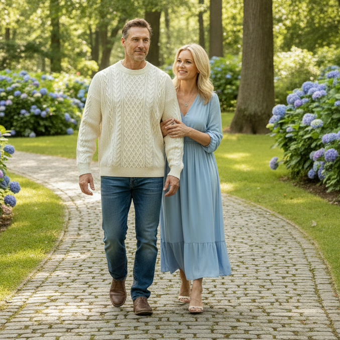 Hawthorne Acrylic Loose Knitted Aran Pullover Sweaters