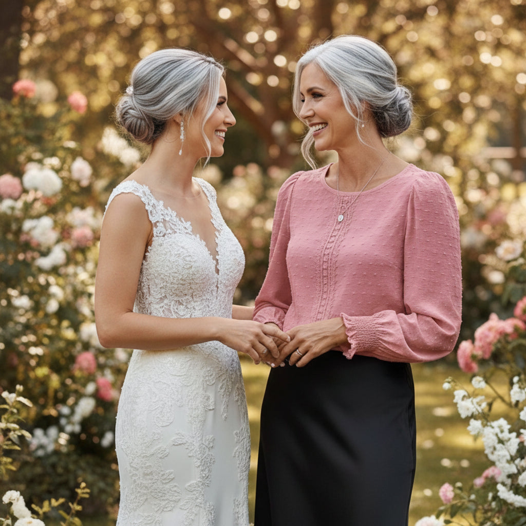 Polka Dot Lace Lantern Sleeve Top