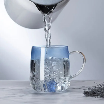 Heart-Shaped Gradient Glass Mugs