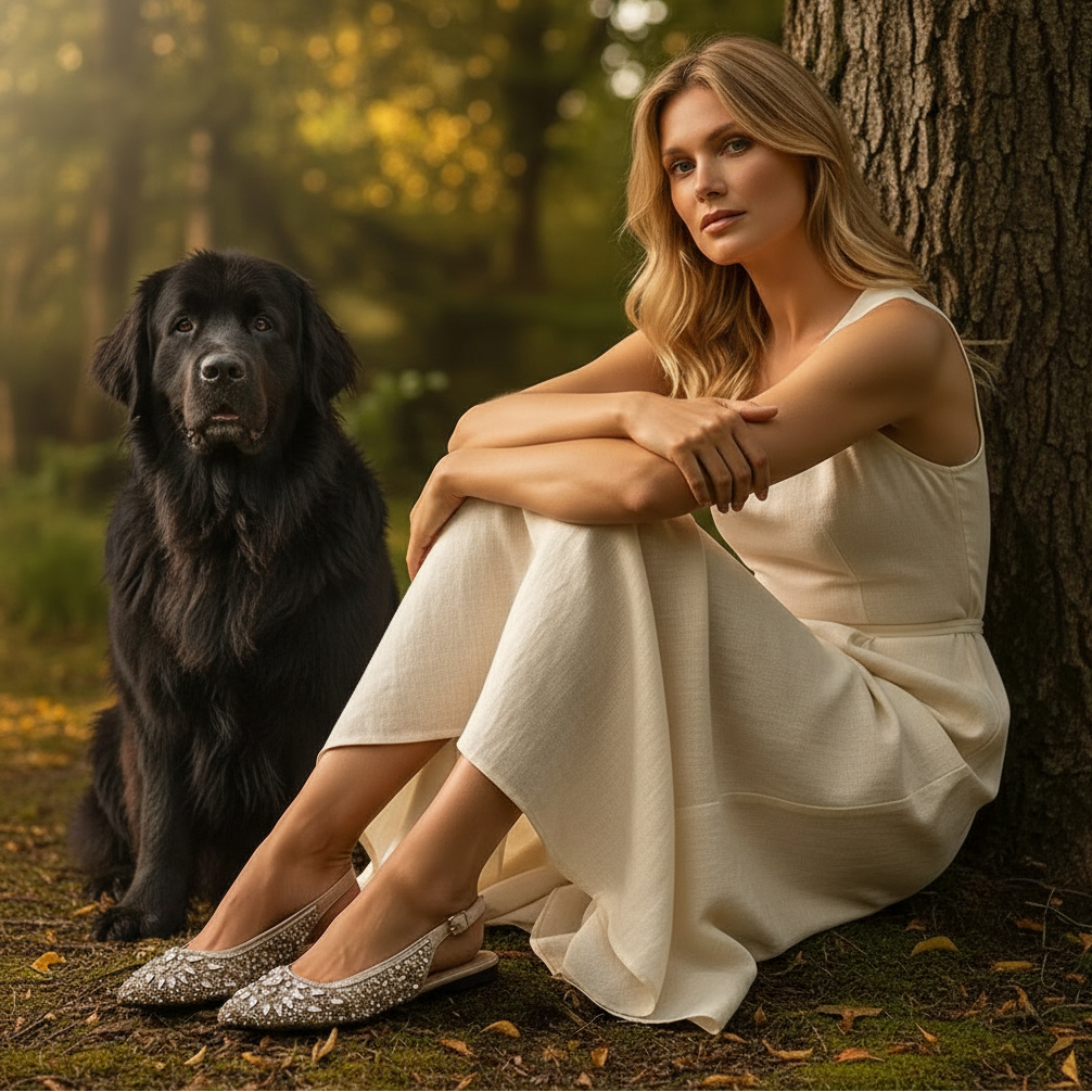 Elegant Rhinestone Luxury Flat Sandals