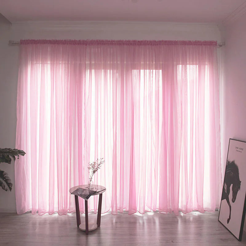 Classic Sheer Polyester Gauze Curtains