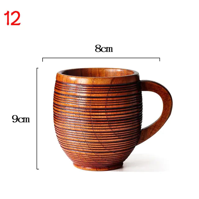 Natural Spruce Wooden Mugs