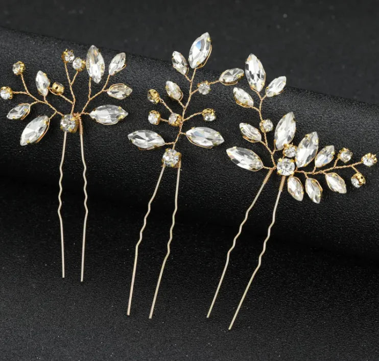 Crystal Hairpin Trio