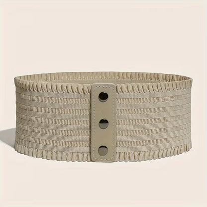 Domed Elastic Wide Belts