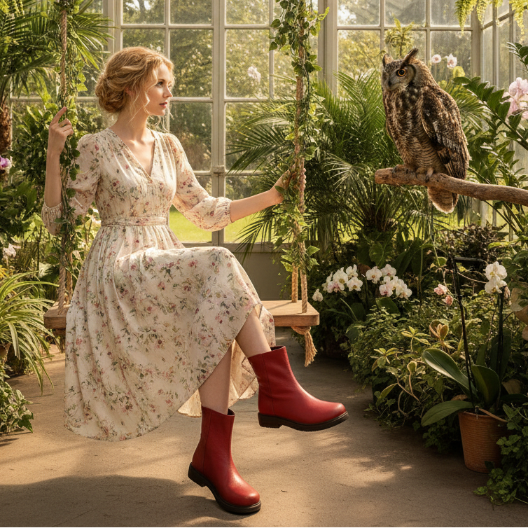 Genuine Leather Chelsea Ankle Boots