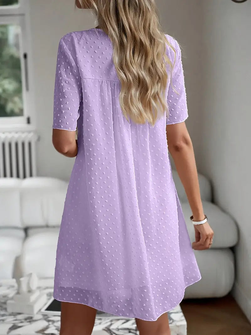 Chiffon Polka Dot Baby Doll Shortie Nightie