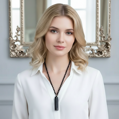 Ziquexsite Natural Stone Engraving of Heart Sutra Pendant Necklace