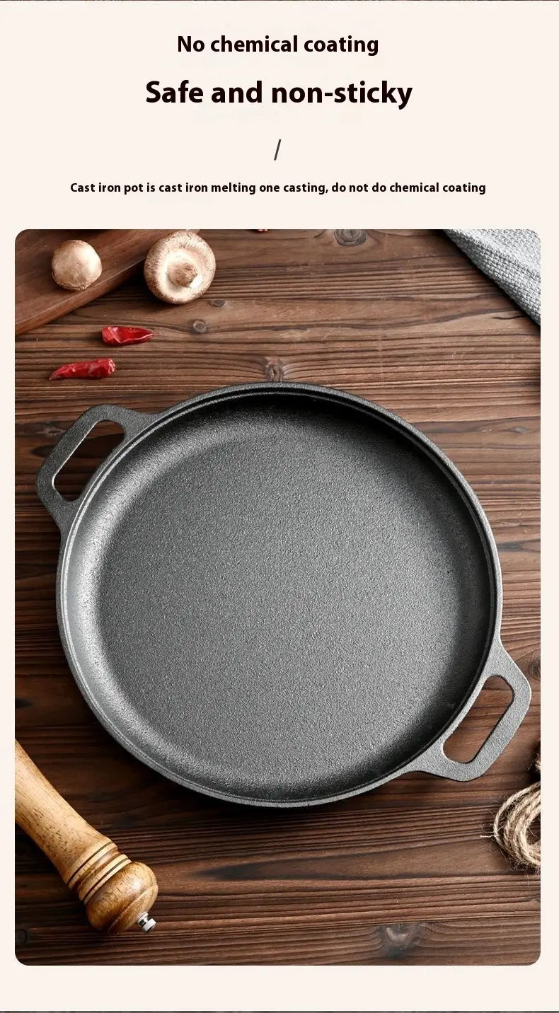Multi-Function Cast Iron Non-Stick Griddle Skillet