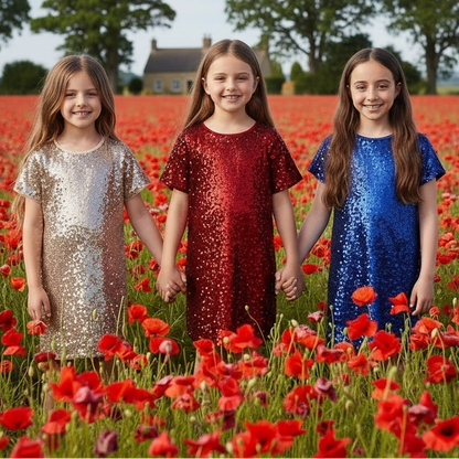 GEM Sparkling Sequin A-Line Dress