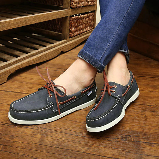 Sebago Dockside Waxed Leather Boat Shoes