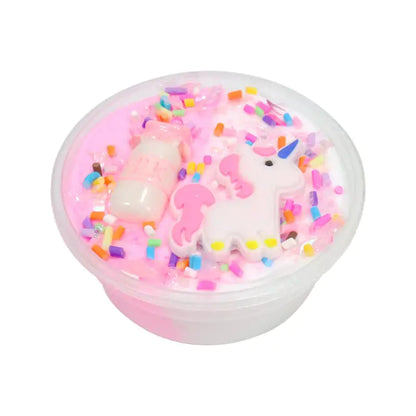 Pink Puff Unicorn Slime