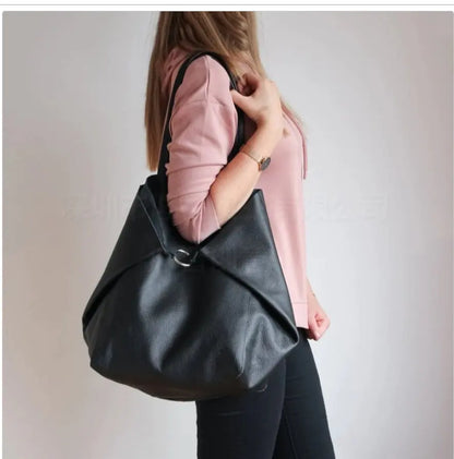 Large Vegan Leather Tote Bags