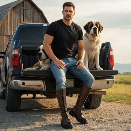 Vintage Leather Martin Riding Boots