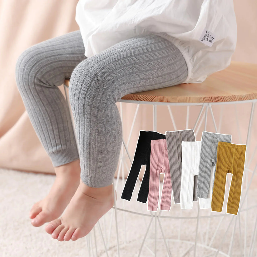 Kids Stretch Cotton Footless Tights