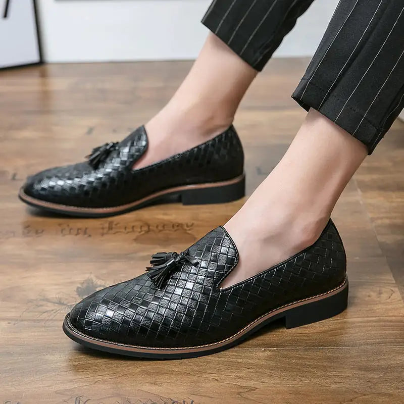 Italian Tasseled Leather Loafers