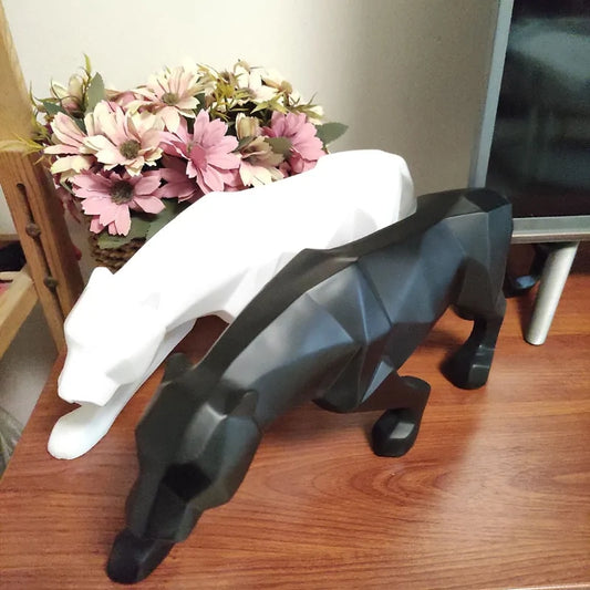 ERMAKOVA Panther Geometric Resin Figurines