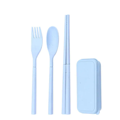 Travel Eco Wheat Straw Utensil Set