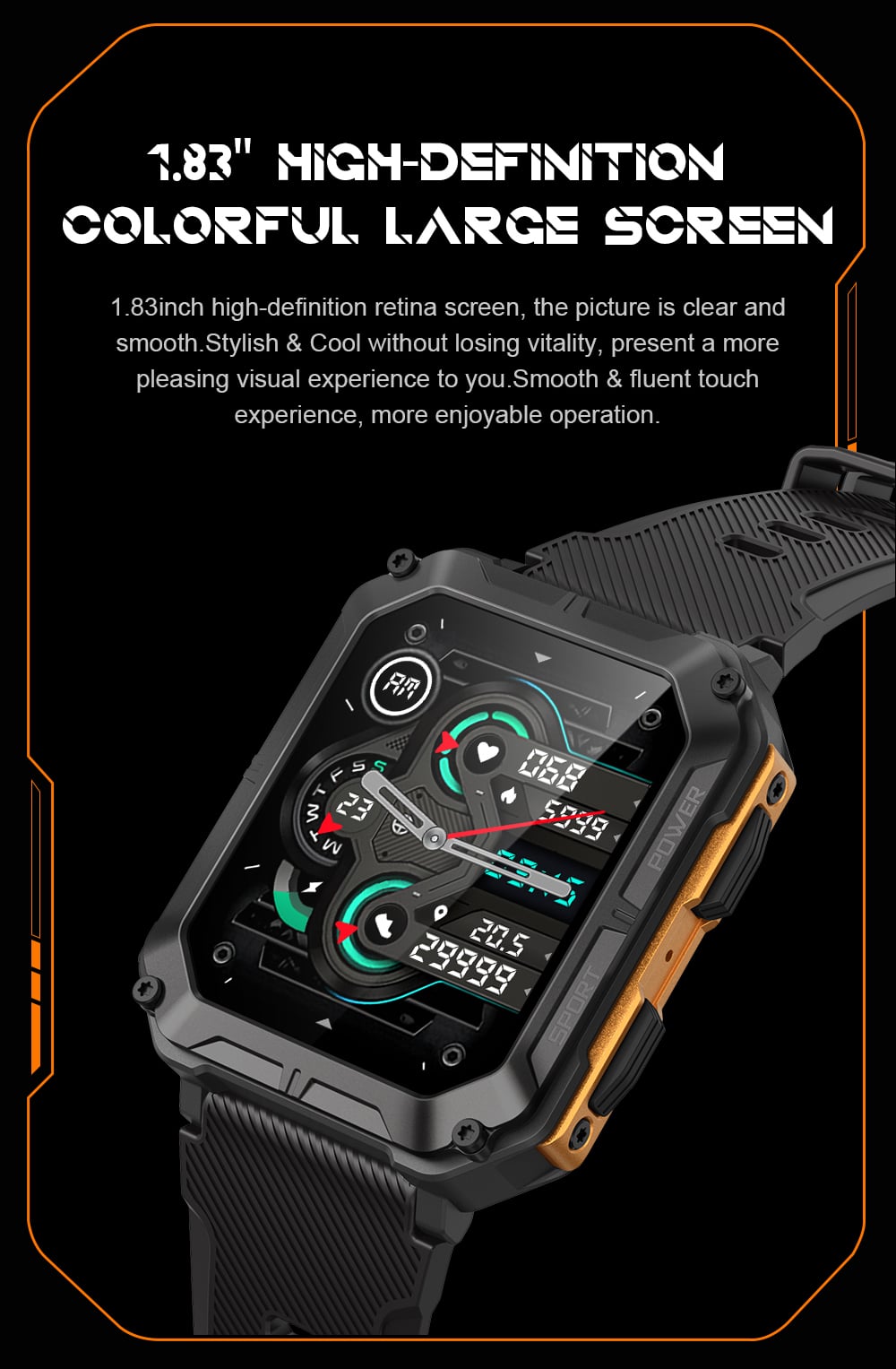 Indestructible Stainless Steel Smart Watch