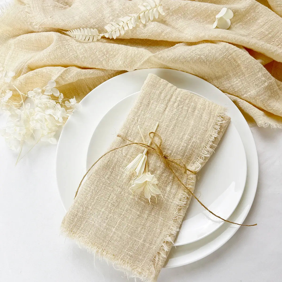 Gauze Cotton Napkins (24 Pieces)