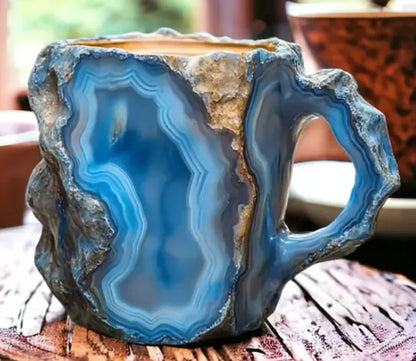 Mineral Crystal Resin Coffee Mugs