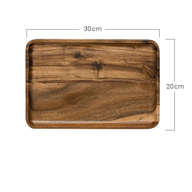 Handmade Acacia Wooden Serving Trays