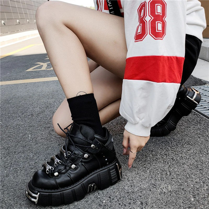 Chunky Platform New P Lock Sneakers