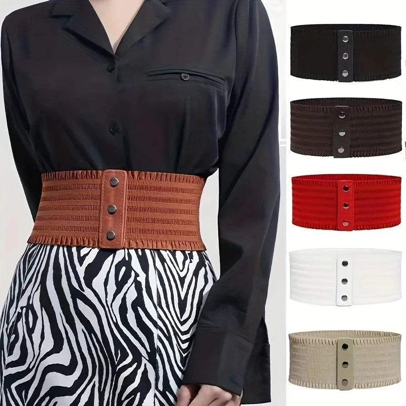 Domed Elastic Wide Belts