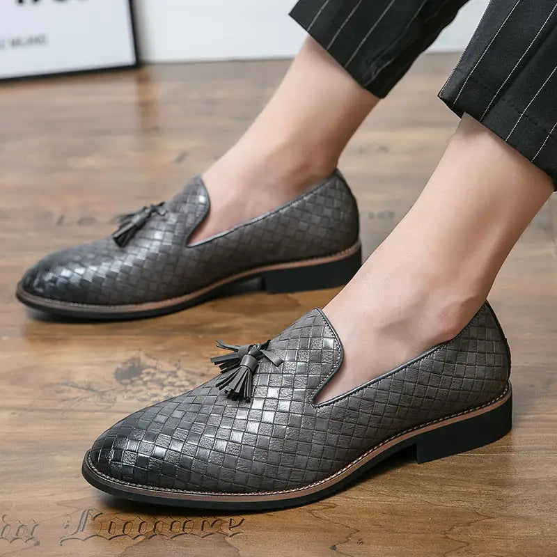 Italian Tasseled Leather Loafers