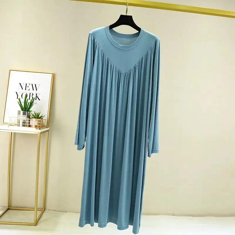 Modal Long Sleeve Nightgowns