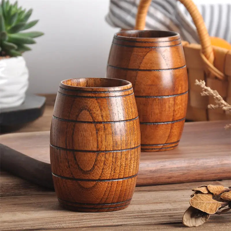 Natural Spruce Wooden Mugs