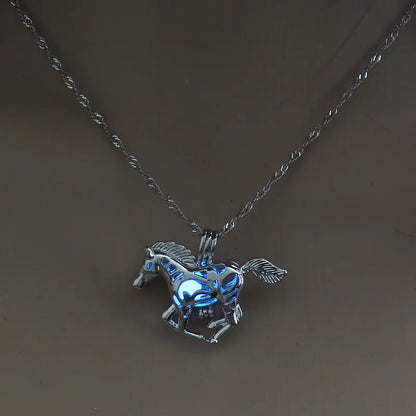 Luminous Horse Necklace