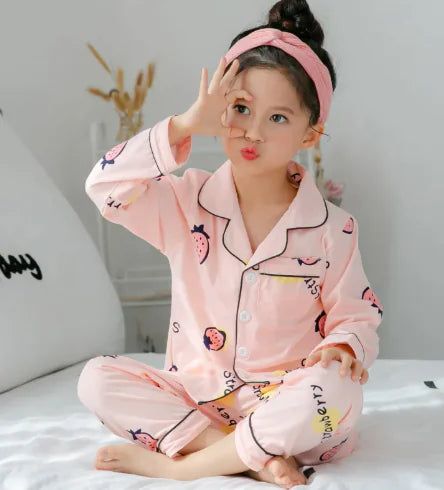 Girls Soft Cotton Pajamas