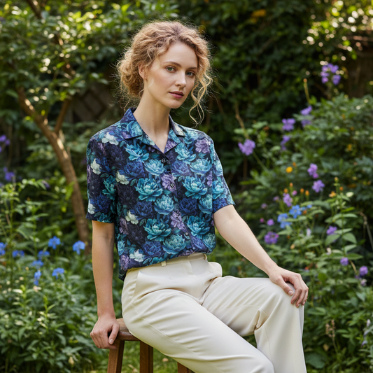 Hawaiian BloomZ Boxy Shirt