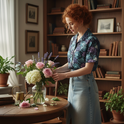 Hawaiian BloomZ Boxy Shirt