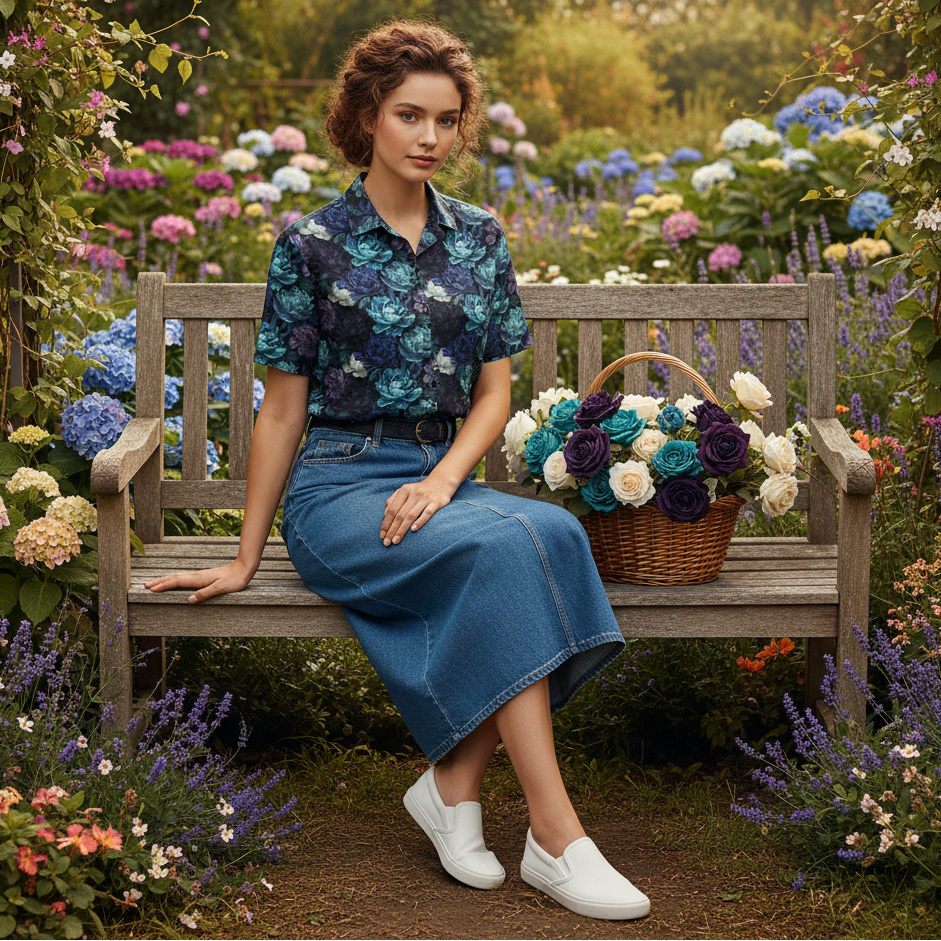 Hawaiian BloomZ Boxy Shirt