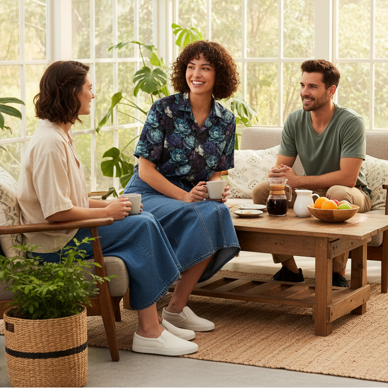 Hawaiian BloomZ Boxy Shirt