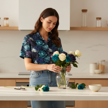 Hawaiian BloomZ Boxy Shirt