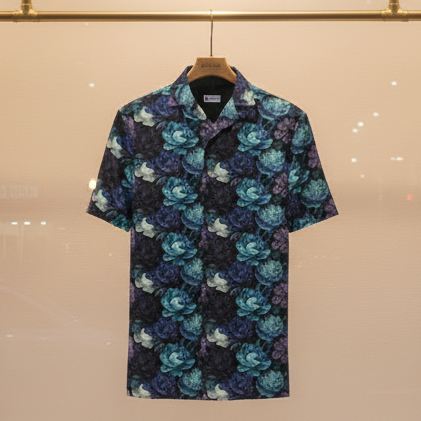 Hawaiian BloomZ Boxy Shirt