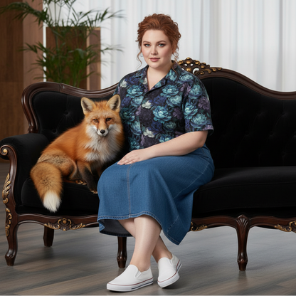 Hawaiian BloomZ Boxy Shirt