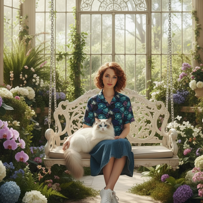 Hawaiian BloomZ Boxy Shirt