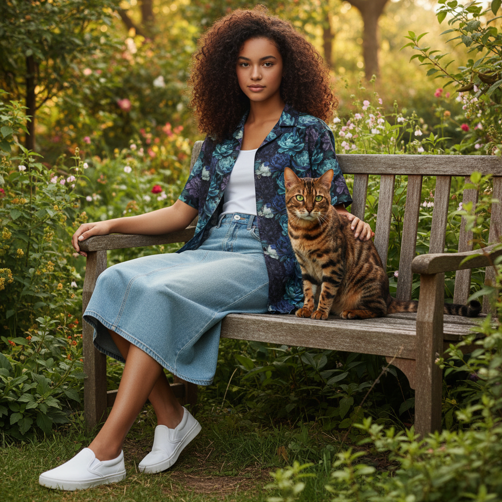 Hawaiian BloomZ Boxy Shirt